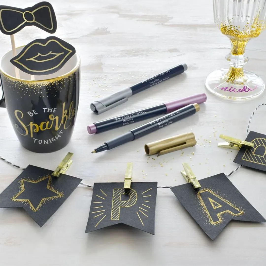 Faber-Castell Glitter Marker Set ( Pack of 4 )